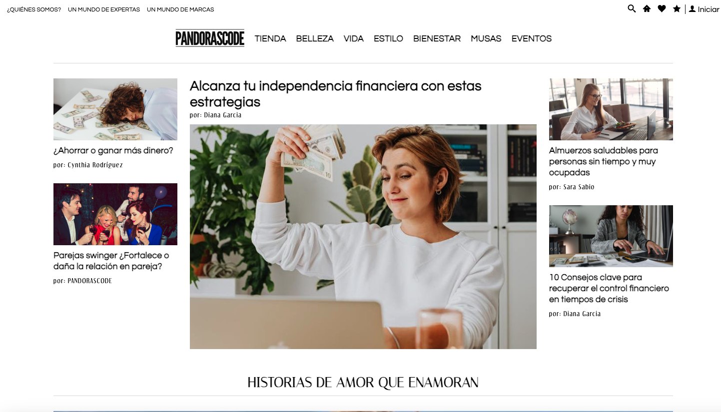 Vista del proyecto Pandorascode